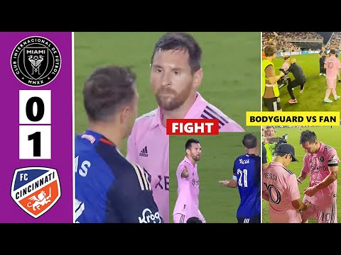🐐Messi vs Cincinnati! Messi's Last Min Free-kick, Fight & Fan Moment!