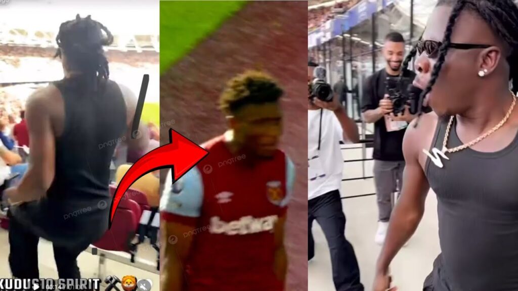 Watch How Stonebwoy Celebrated Mohammed Kudus Goal For West Ham United 🔥