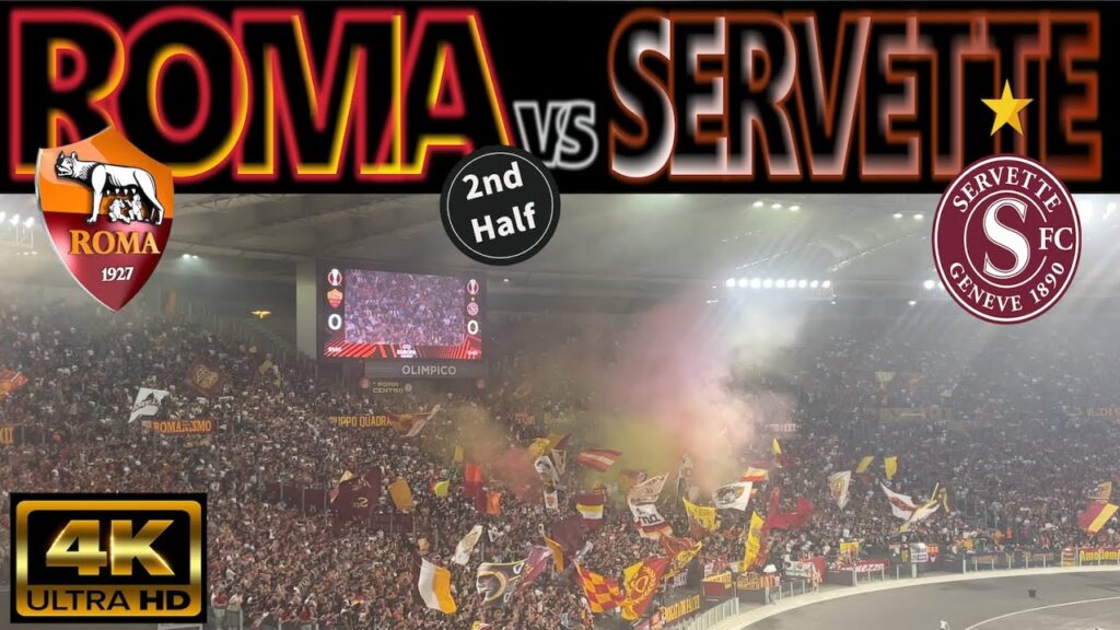 [4K] ROMA 4-0 SERVETTE  2nd.HALF｜UEFA EUROPA LEAGUE 2023-24 GROUP-G MATCHDAY 2｜05/10/2023