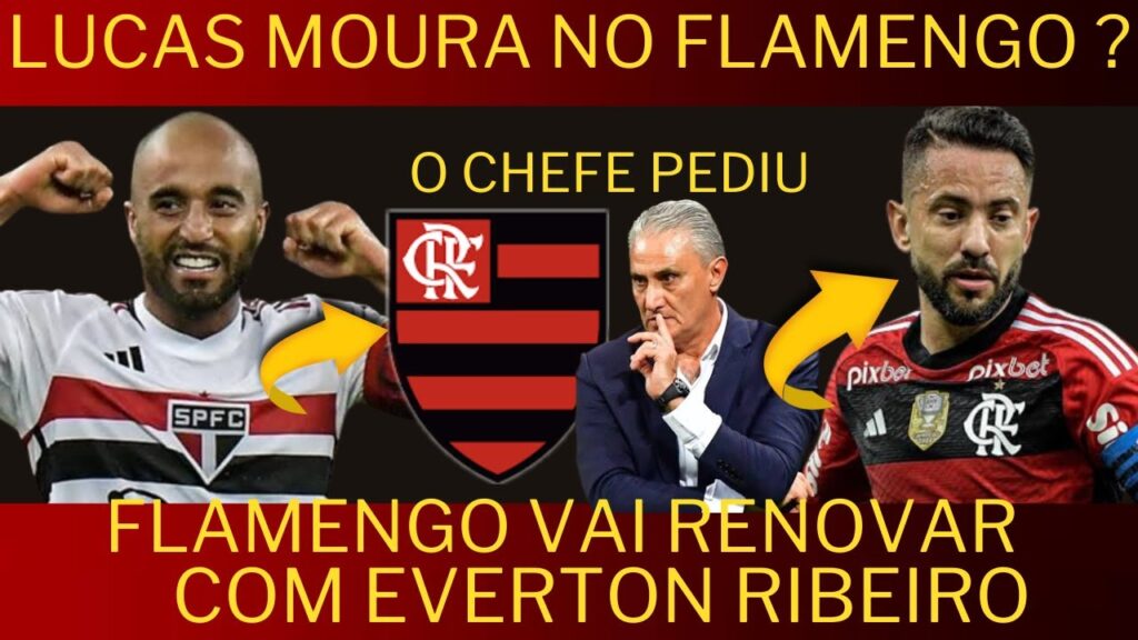 Lucas Moura no flamengo ? Renovação com Everton Ribeiro