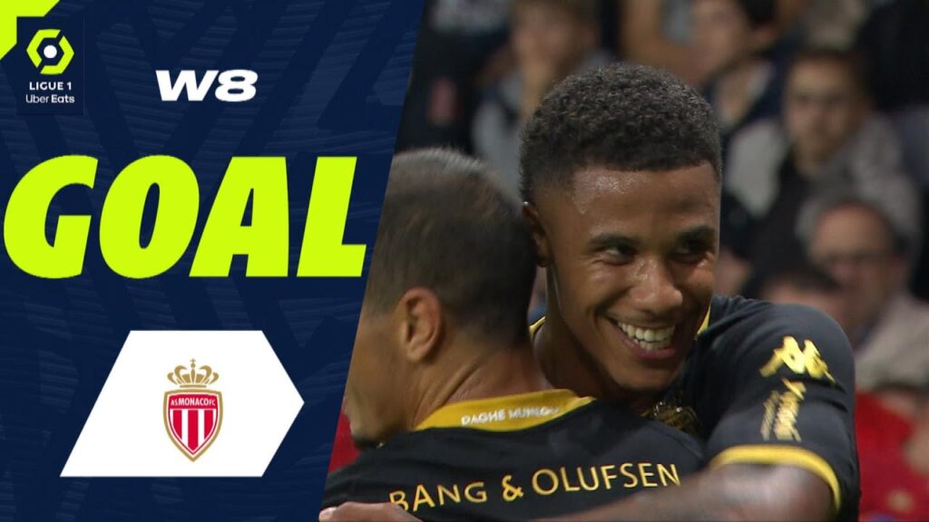 Goal Ismail JAKOBS (42' - ASM) STADE DE REIMS - AS MONACO (1-3) 23/24