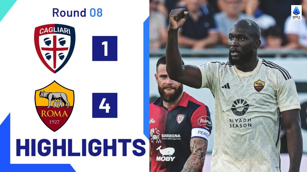 Cagliari-Roma 1-4 | Lukaku stars for the Giallorossi: Goals & Highlights | Serie A 2023/24