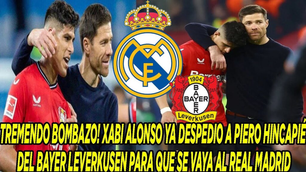XABI ALONSO YA DESPEDIO A PIERO HINCAPIÉ DEL BAYER LEVERKUSEN PARA QUE SE VAYA AL REAL MADRID