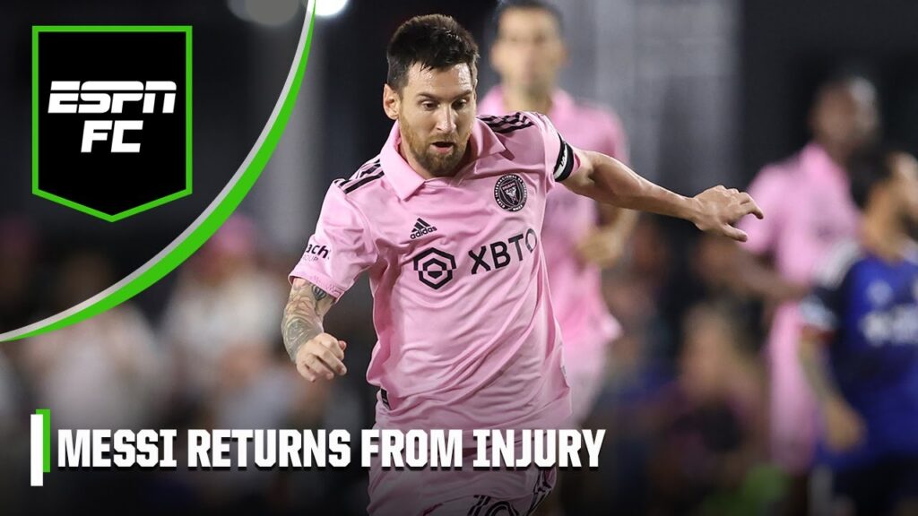 Lionel Messi returns from injury for Inter Miami after missing 4-straight MLS games | ESPN FC