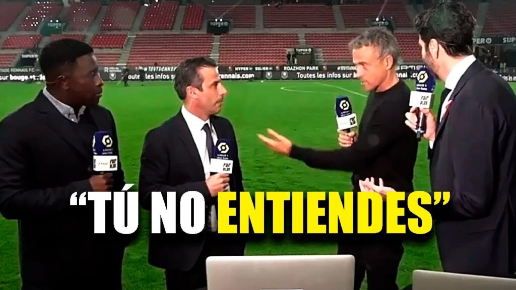 Luis Enrique MOLESTO con periodistas FRANCESES🤣RENNES (1-3) PSG #psg