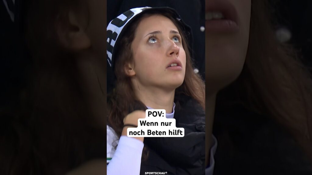 Gladbach-Fan hilft nur noch Beten | Sportschau #shorts