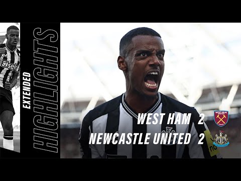 West Ham United 2 Newcastle United 2 | EXTENDED Premier League Highlights
