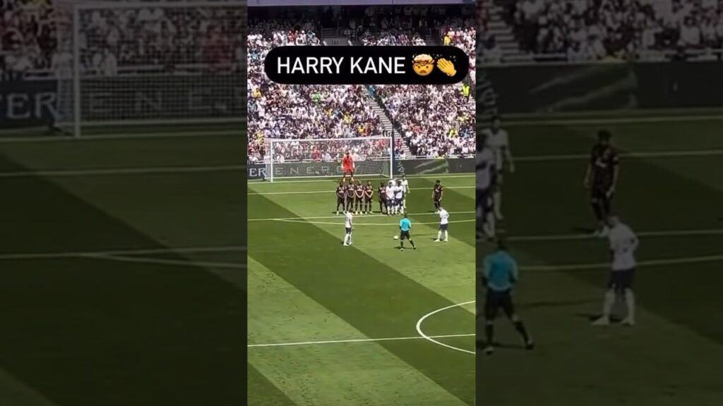 Harry Kane’s Spectacular Freekick Goal😮‍💨💯#premierleague #harrykane #soccer #tottenham #shorts