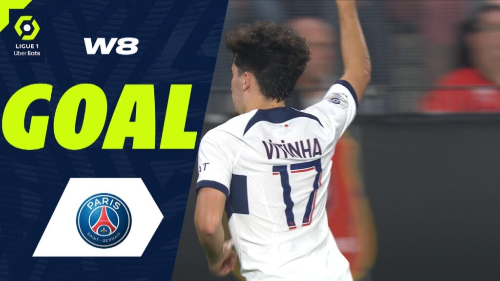 Goal Vitor MACHADO FERREIRA (32' - PSG) STADE RENNAIS FC - PARIS SAINT-GERMAIN (1-3) 23/24