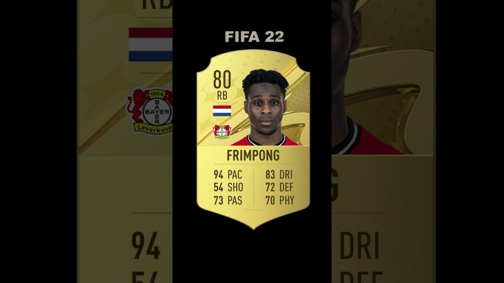 Jeremie Frimpong in EVERY FIFA (FIFA 20-EAFC 24) #like #subscribe