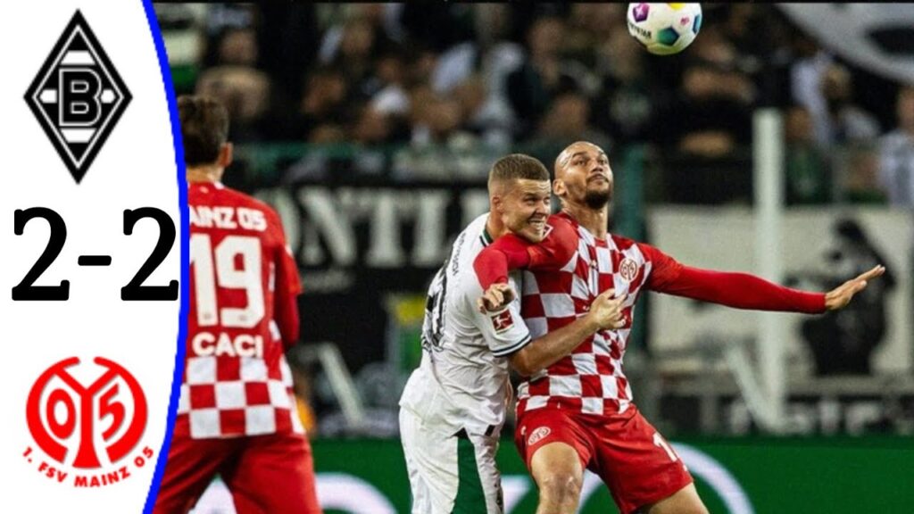 Mönchengladbach vs Mainz 2-2 Joe Scally Goal | All Goals and Extended Highlights.