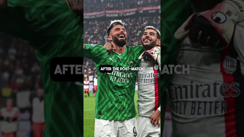 Olivier Giroud Becomes AC Milan’s Goalkeeper 😱⚽️ #football #acmilan #shorts