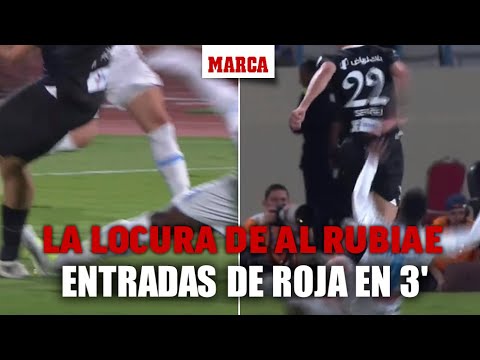 La locura de Al Rubaie: entradas de roja en 3' a dos estrellas del Al Hilal I MARCA