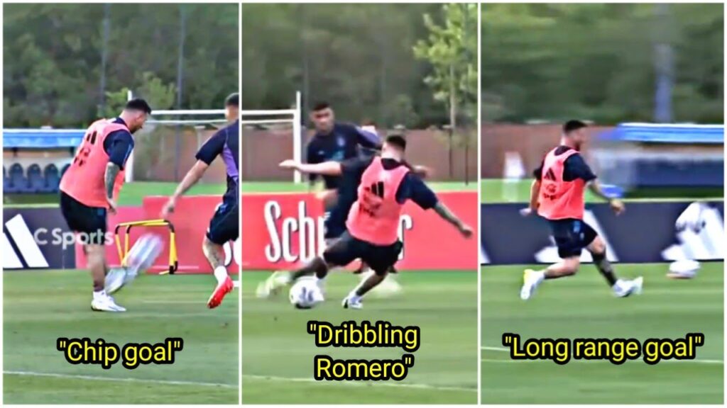 Lionel Messi shows his class even during training 🇦🇷⚽🐐