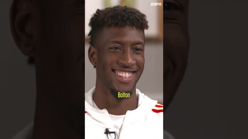 That time Kingsley Coman told us he was a Bolton fan 😅 #shorts