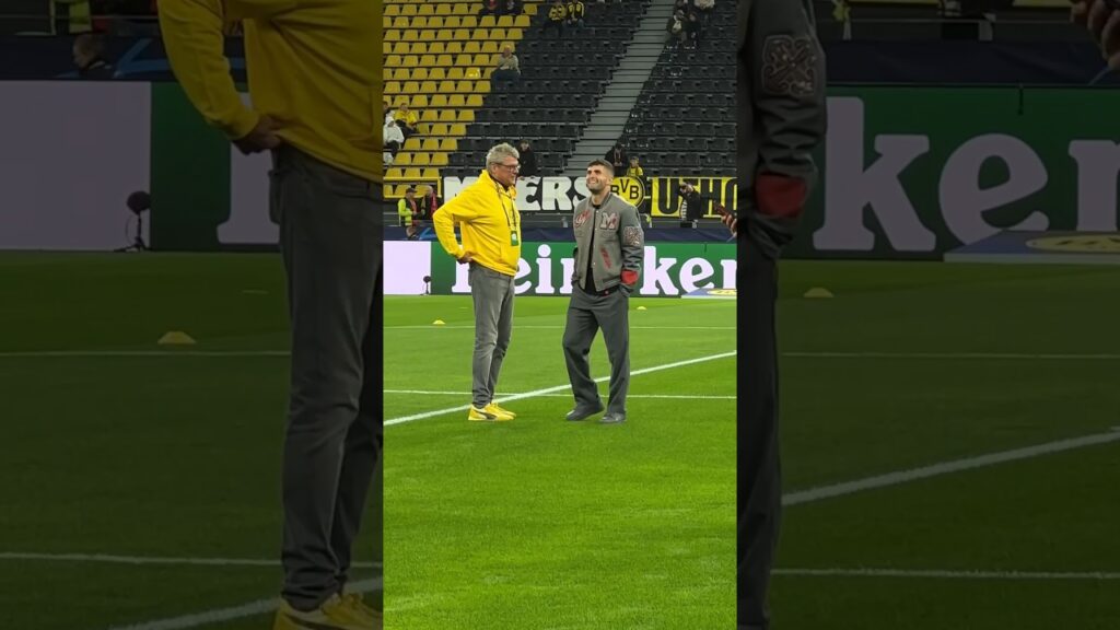 Pulisic back in Dortmund for the first time | #championsleague | #shorts