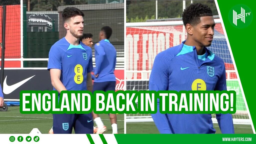 Rice and Bellingham STAR as England train ahead of EURO qualifiers!