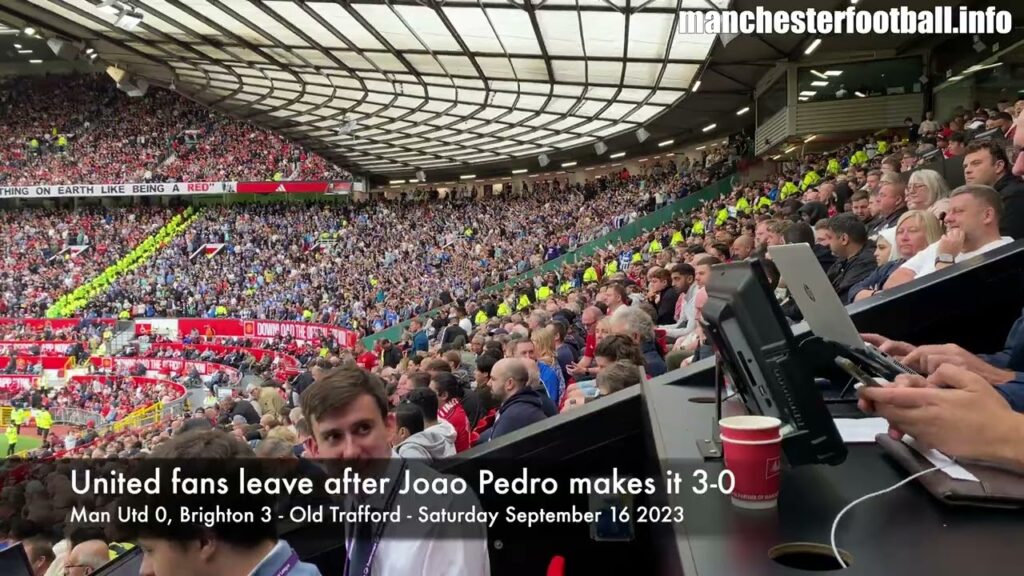 Fans react as Brighton finish off Man Utd at Old Trafford in second half and Hannibal Mejbri scores