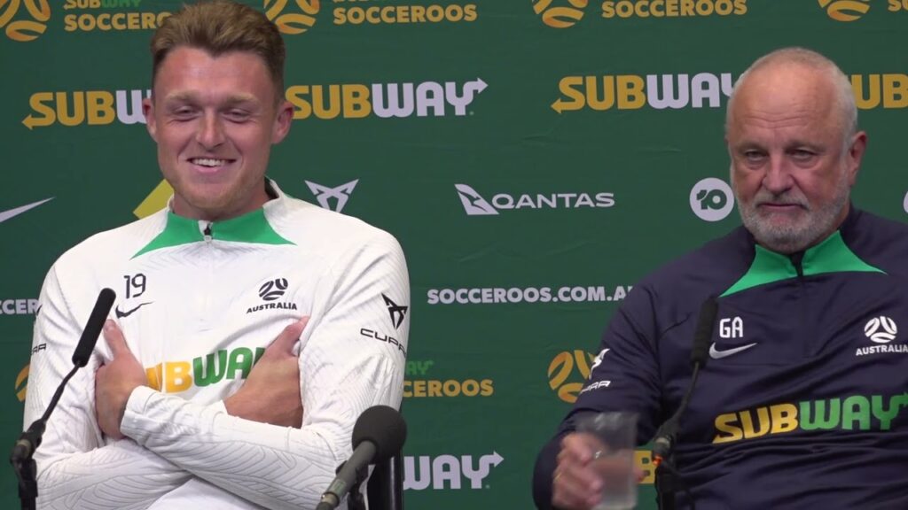 PRESS CONFERENCE: England v Australia: Harry Souttar and Graham Arnold