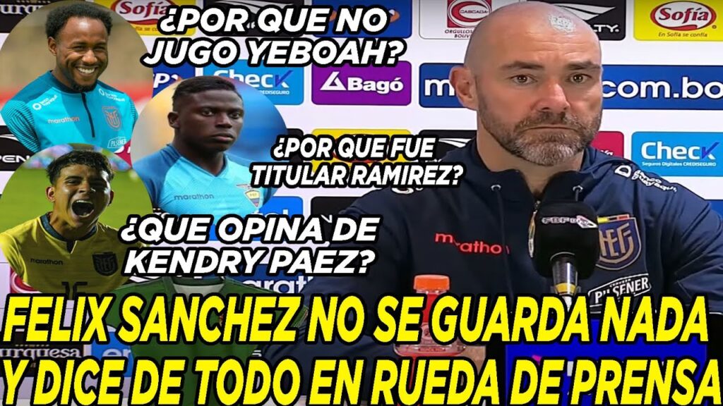 FELIX SANCHEZ DICE DE TODO EN RUEDA DE PRENSA ¿POR QUE NOJUGO YEBOAH? ¿POR QUE FUE TITULAR RAMIREZ?