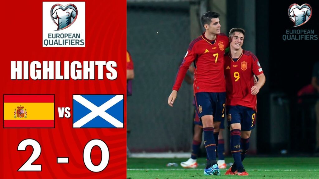 Resumen y Goles España vs Escocia 2-0 | Eliminatorias Euro 2024