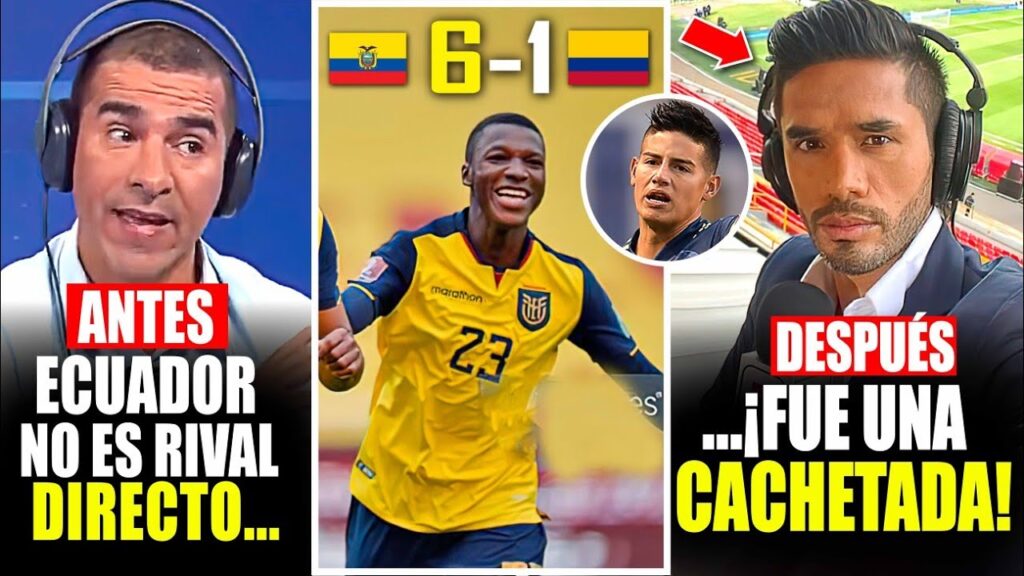 el Día que la prensa Colombiana SUBESTIMÓ a Ecuador y Moisés Caicedo LOS CALLÓ!!