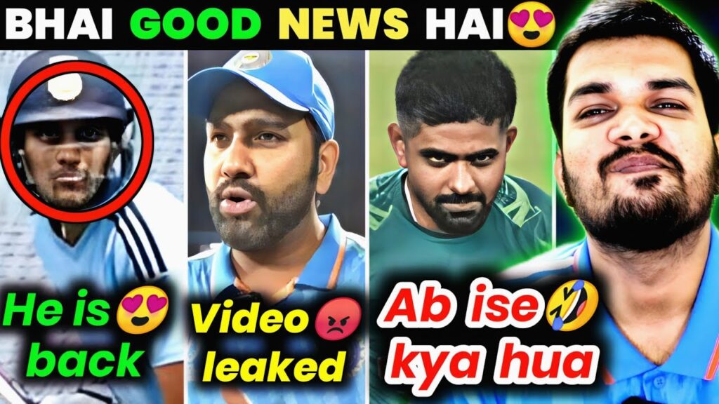 BIG UPDATE ON GILL😍 | ROHIT SHARMA LEAKED INTERVIEW😡 | BABAR KYU RO RAHA? #indvspak #rohitsharma