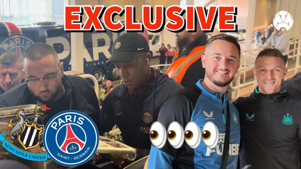 KYLIAN MBAPPE ARRIVES @ St. James’ Park & GREETS Toon Fans + I Meet Kieran Trippier & MORE!!!!