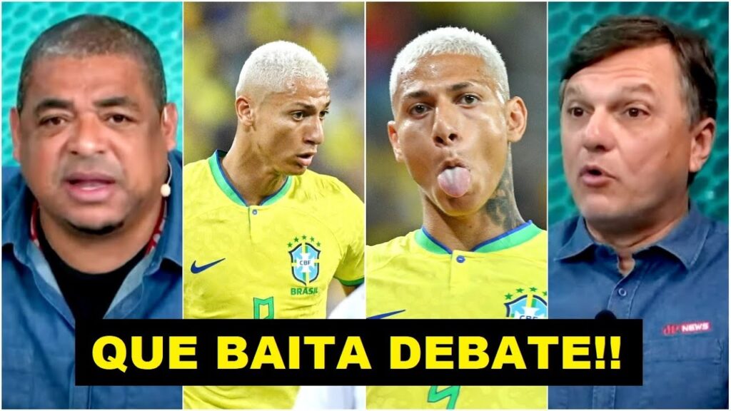 “EU NÃO CONSIGO ENTENDER! Gente, o Richarlison NÃO…” Mauro Cezar e Vampeta ANALISAM o 9 da Seleção "EU NÃO CONSIGO ENTENDER! Gente, o Richarlison NÃO..." Mauro Cezar e Vampeta ANALISAM o 9 da Seleção