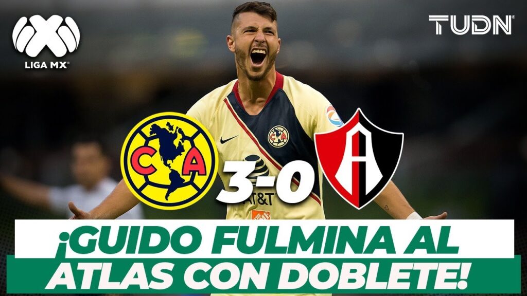 ¡Doblete letal! América derrota a Atlas con doblete de Guido Rodríguez | América 3-0 Atlas | TUDN