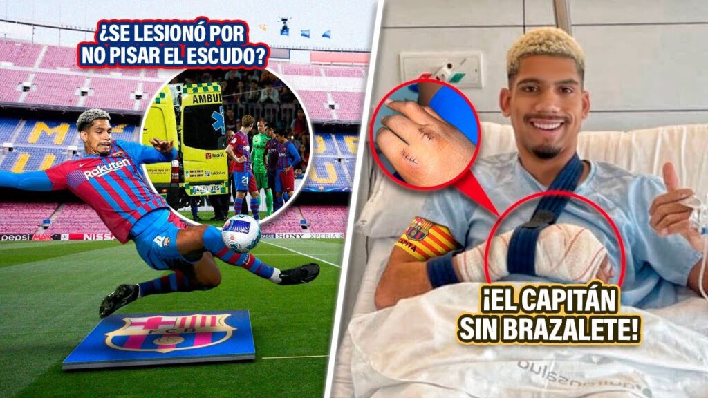 8 INCREÍBLES COSAS que ha hecho RONALD ARAÚJO PARA tener CAPITANÍA en BARÇA ¡TERMINÓ HOSPITALIZADO!