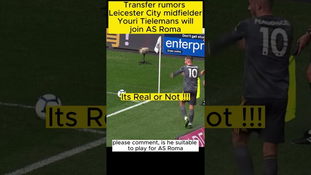 Youri Tielemans From Leicester City to AS Roma ❗