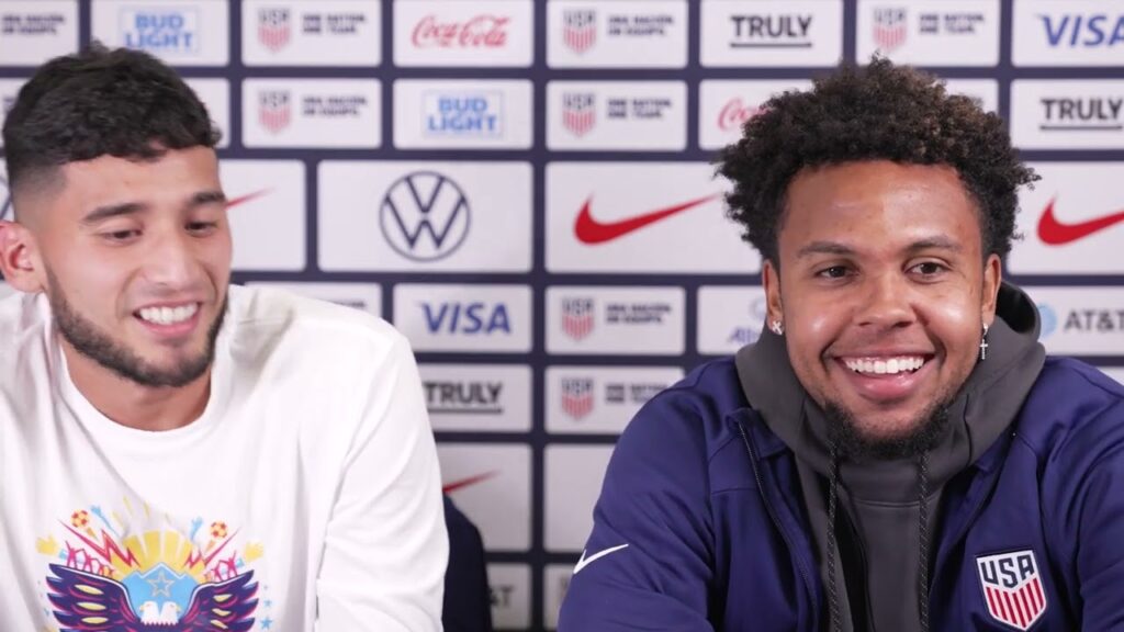 USMNT midfielder WESTON McKENNIE & forward RICARDO PEPI ahead of friendlies against Germany & Ghana