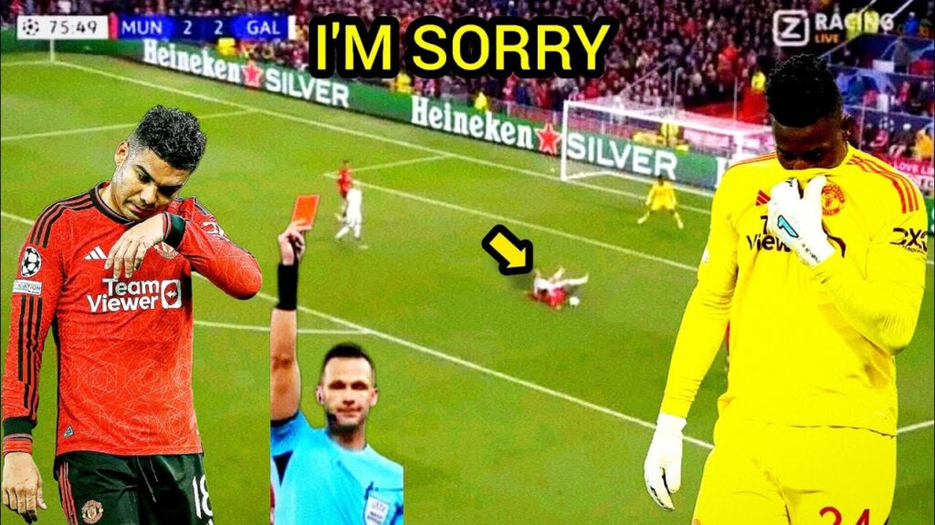 Andre Onana Mistakes, Casemiro Red Card vs Galatasaray