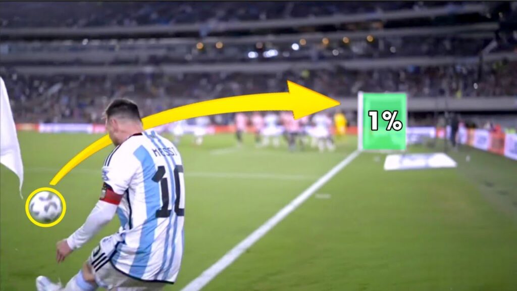 Lionel Messi tried to score from the CORNER