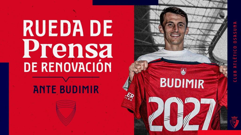 Rueda de prensa de renovación de Ante Budimir | 10.10.2023