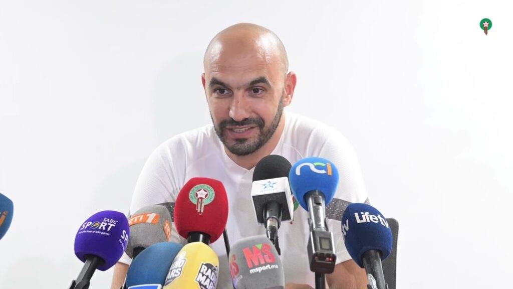 الندوة الصحافية للسيد وليد الركراكي قبل لقاء كوت ديفوار