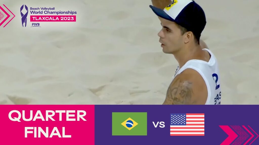 Pedro Solberg/Guto vs. Crabb Tr./Brunner - Quarter Final Highlights | Tlaxcala 2023 #mexbeachvolley