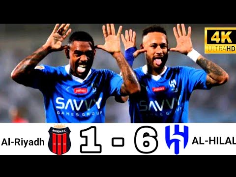 AL-HILAL vs AL-RIYADH Match Highlights Today😄 6-1 #neymar #alhilal #alriyadh #highlights #nemarjr AL-HILAL vs AL-RIYADH Match Highlights Today😄 6-1 #neymar #alhilal #alriyadh #highlights #nemarjr