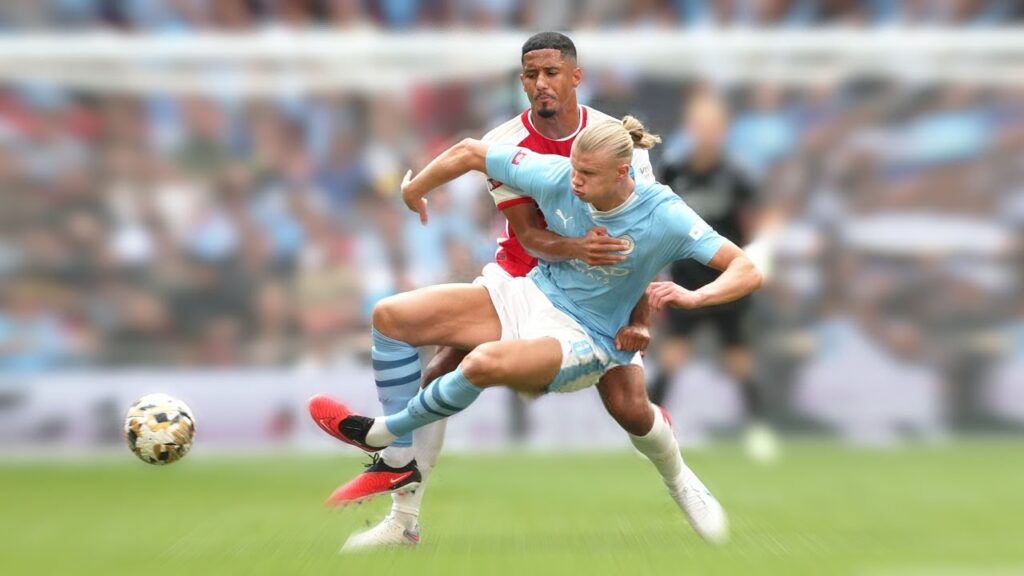 William Saliba Toying with Opponent Strikers