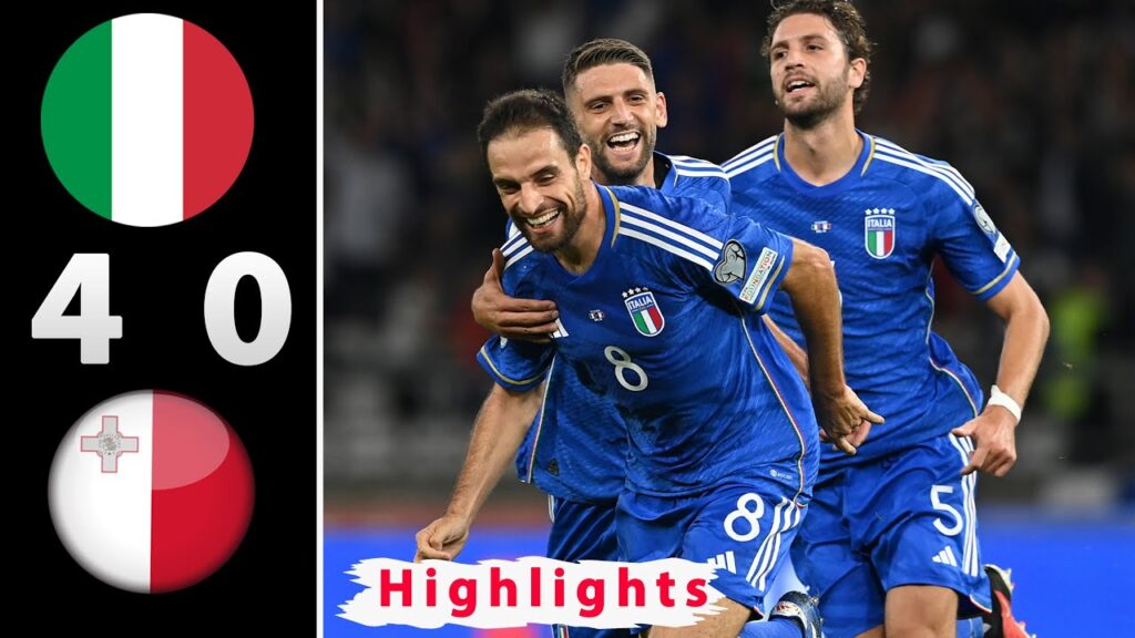 Italy vs Malta (4-0) | All Goals & Extended Highlights | UEFA EURO Qualifiers 2024