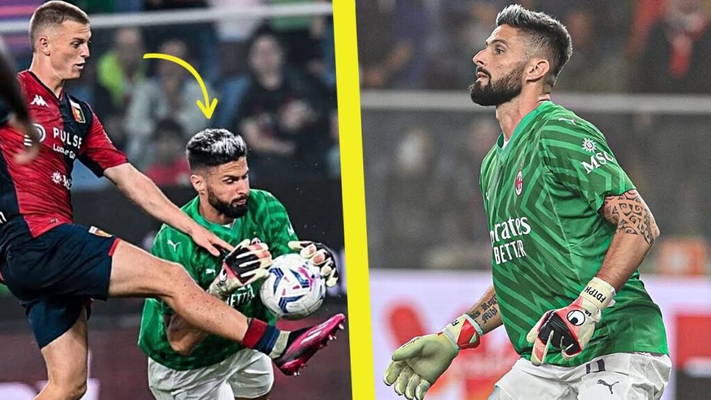 Giroud Turns Goalkeeper and Saves Milan Against Genoa!
