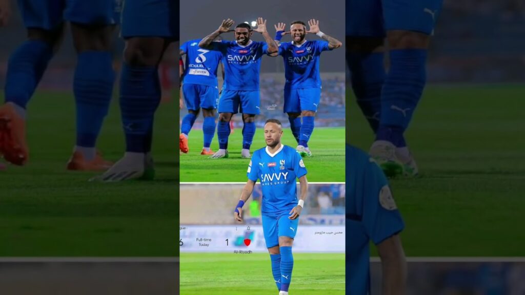 Neymar Debut 🔥 Al Hilal vs Al Riyadh 6-1| #neymar #alhilal #trendingshorts #viralshorts #ytshorts
