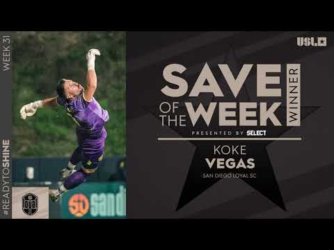 A Save as Cool as His Name | USL Championship Save of the Week, Week 31: Koke Vegas