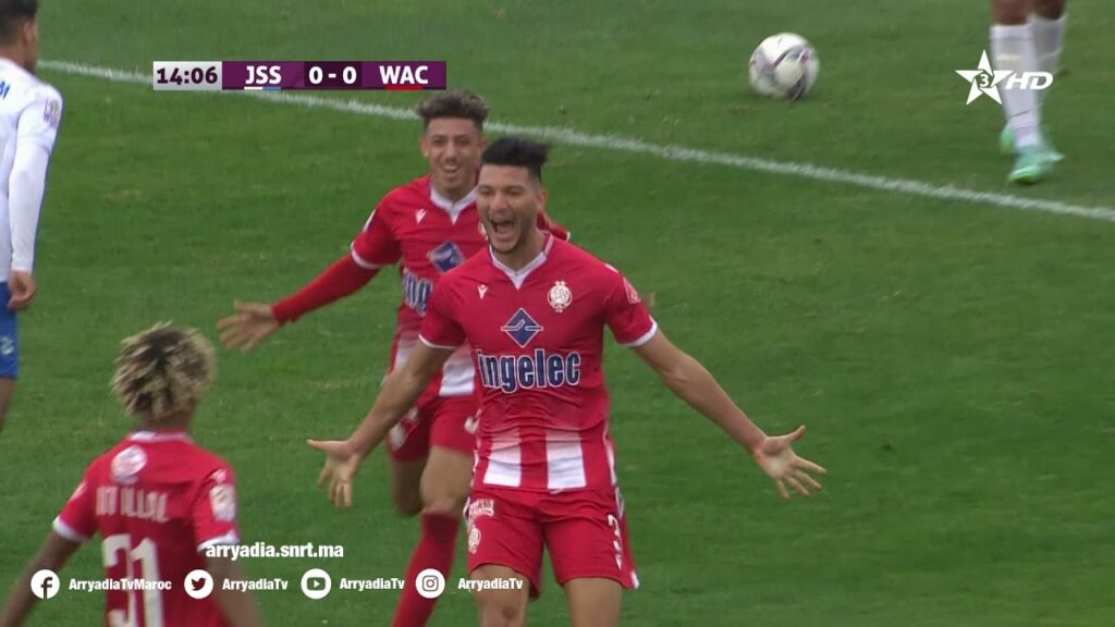 الشباب الرياضي السوالم 0-1 الوداد الرياضي هدف أشرف داري في الدقيقة 15.