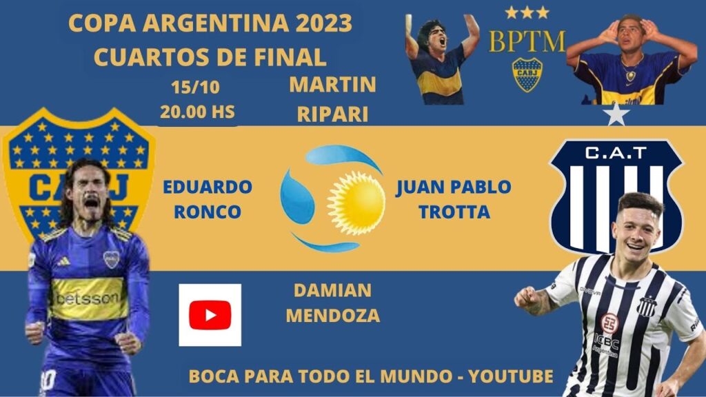 BOCA - TALLERES, en vivo (Relata Martin Ripari, comenta Eduardo Ronco)