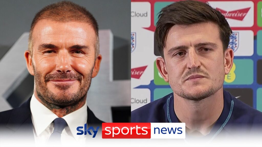 David Beckham sends message of support to Harry Maguire