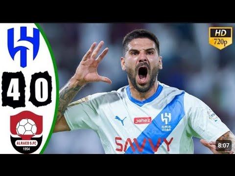 Al Hilal vs Al Raed 4-0 Highlights & Goals 2023 Mitrovic Debut Goal🔥