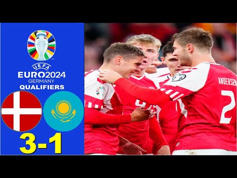 Denmark 3-1 Kazakhstan All Goals & Extended Highlights - EURO 2024 Qualifiers Robert Skov Goals