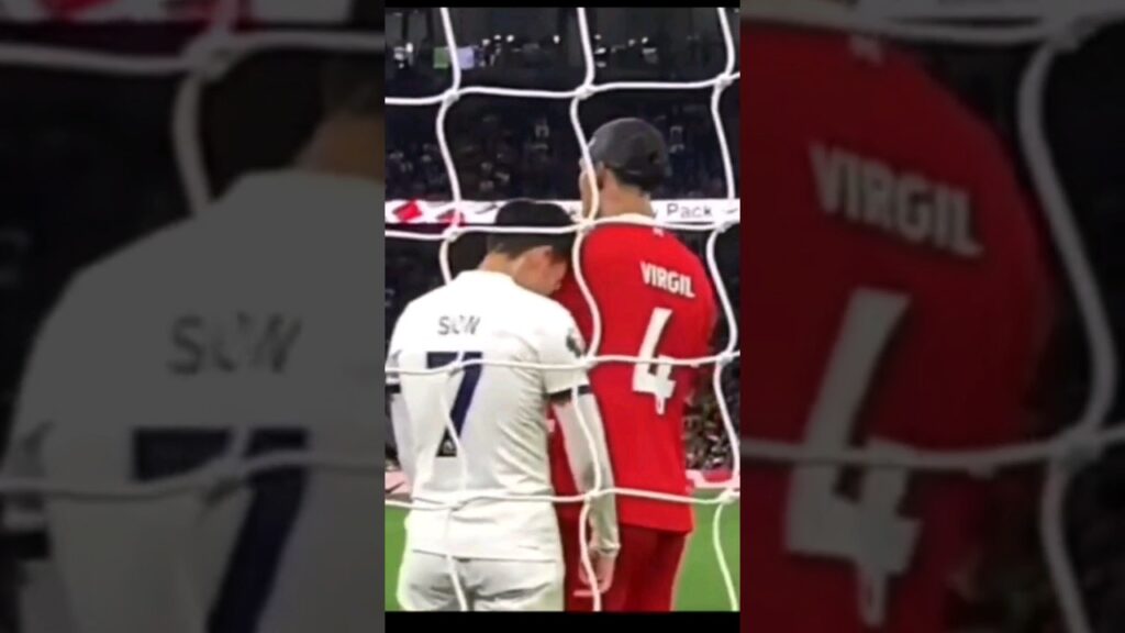 반다이크에게 머리 박는 손흥민(리버풀 토트넘)